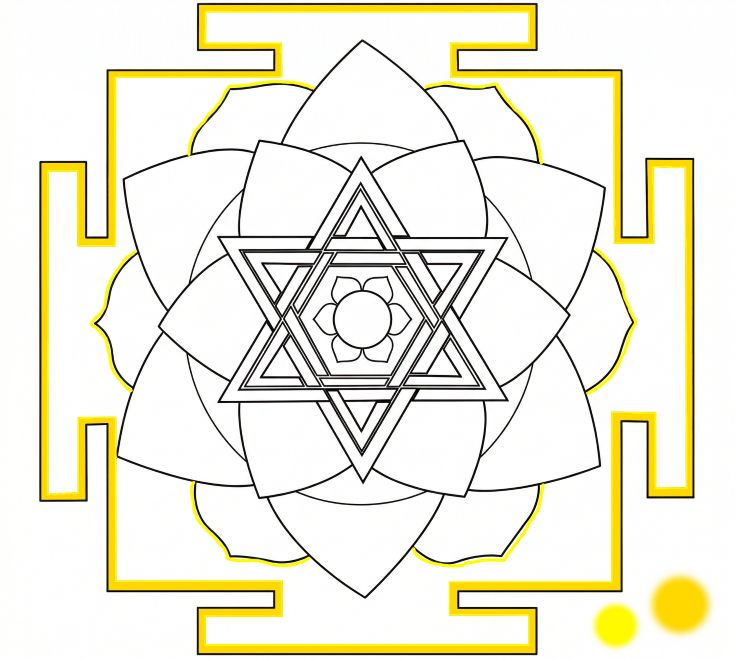 Контур внешнего лотоса 