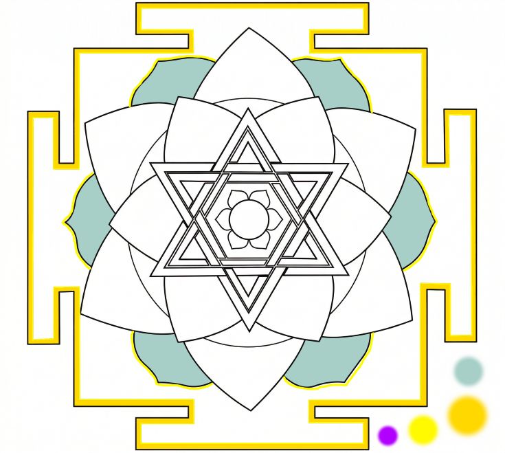 Заливка внешнего лотоса