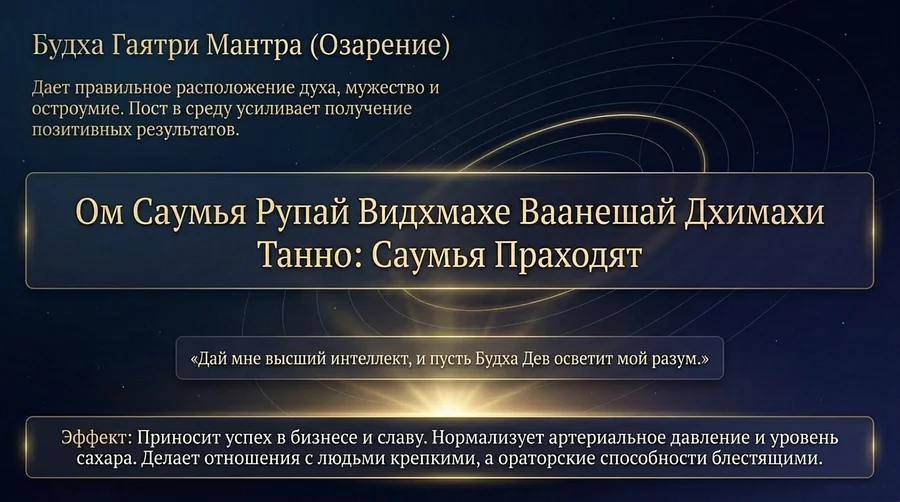 будха гаятри меркурию озарение