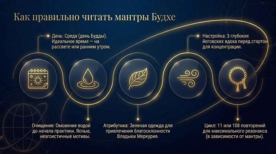 как читать мантры Будхе правильно