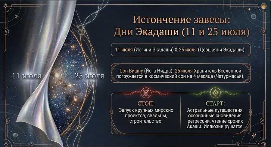 Лунный календарь июль 2026 экадаши