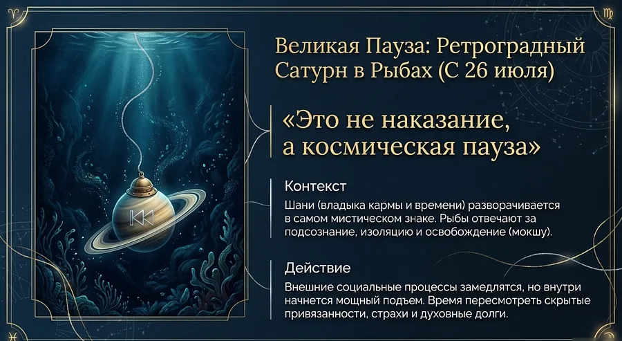 Лунный календарь июль 2026 ретро Сатурн