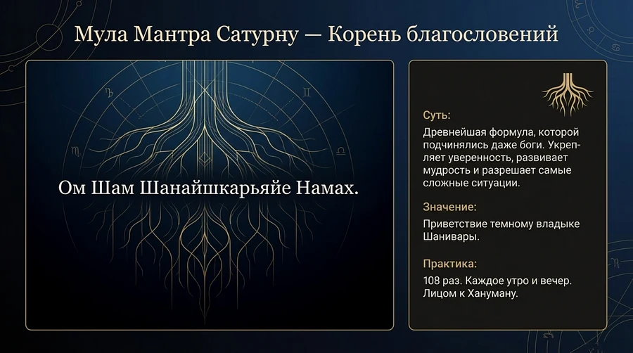 мула мантра сатурну
