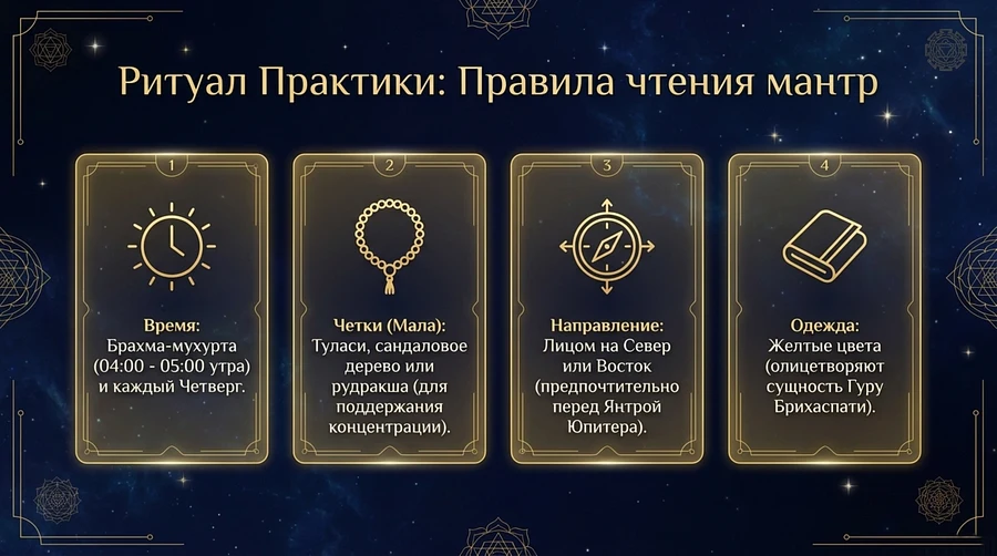 правила чтения мантр юпитеру