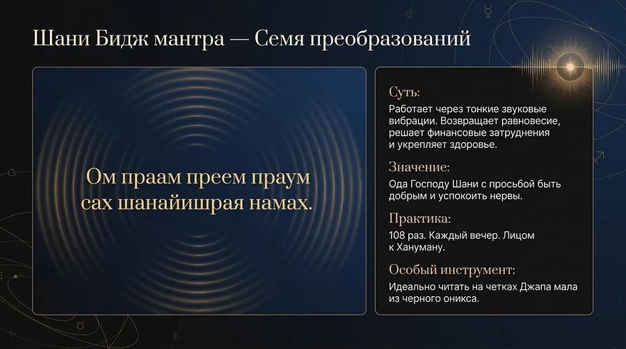 шани бидж мантра сатурну