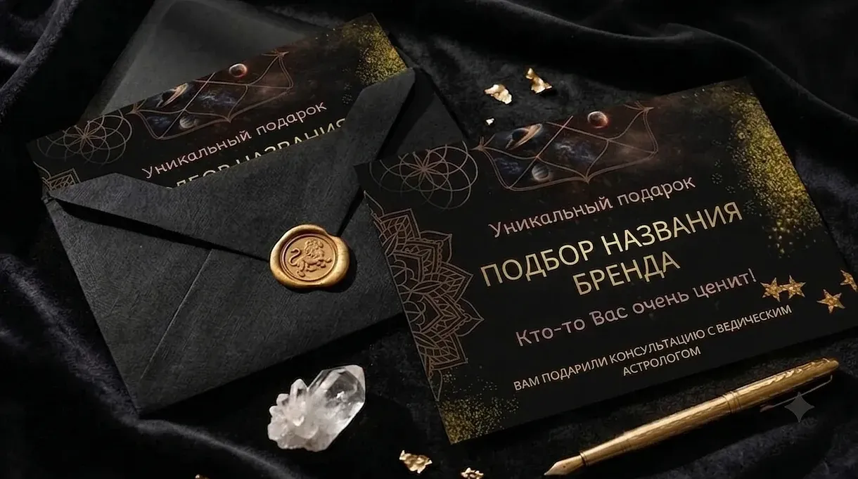 подарочный сертификат подбор названия бренда