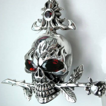 kulon cherep s rozoj skull with rose